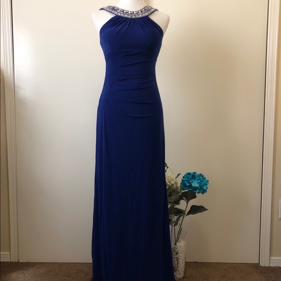 xscape royal blue dress